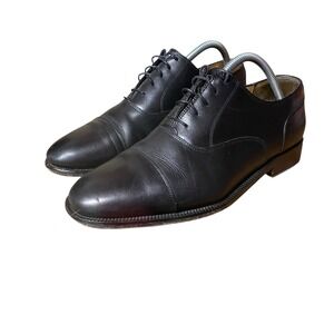 Cole Haan Men's Lenox Hill Cap Toe Oxford Dress Shoes US 9 D Black Leather